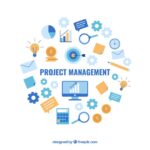 Product project management concept premium vector